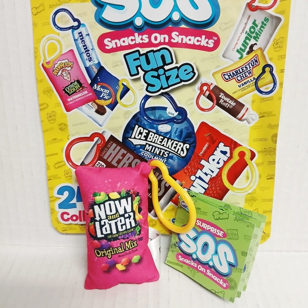 Snacks on Snacks Plush Candy Toy Clip (Now and Later)